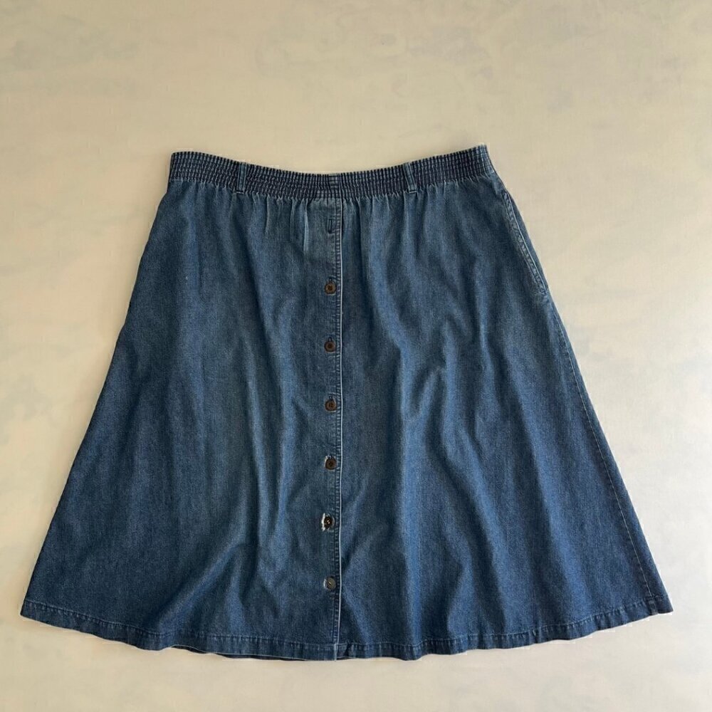 Country Suburbans Made In U.S.A. Vintage Denim Jean Skirt